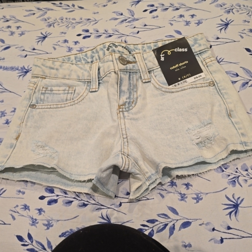 ❤️10/$13 New Art Class Blue Jean Shorts Distressed Casual